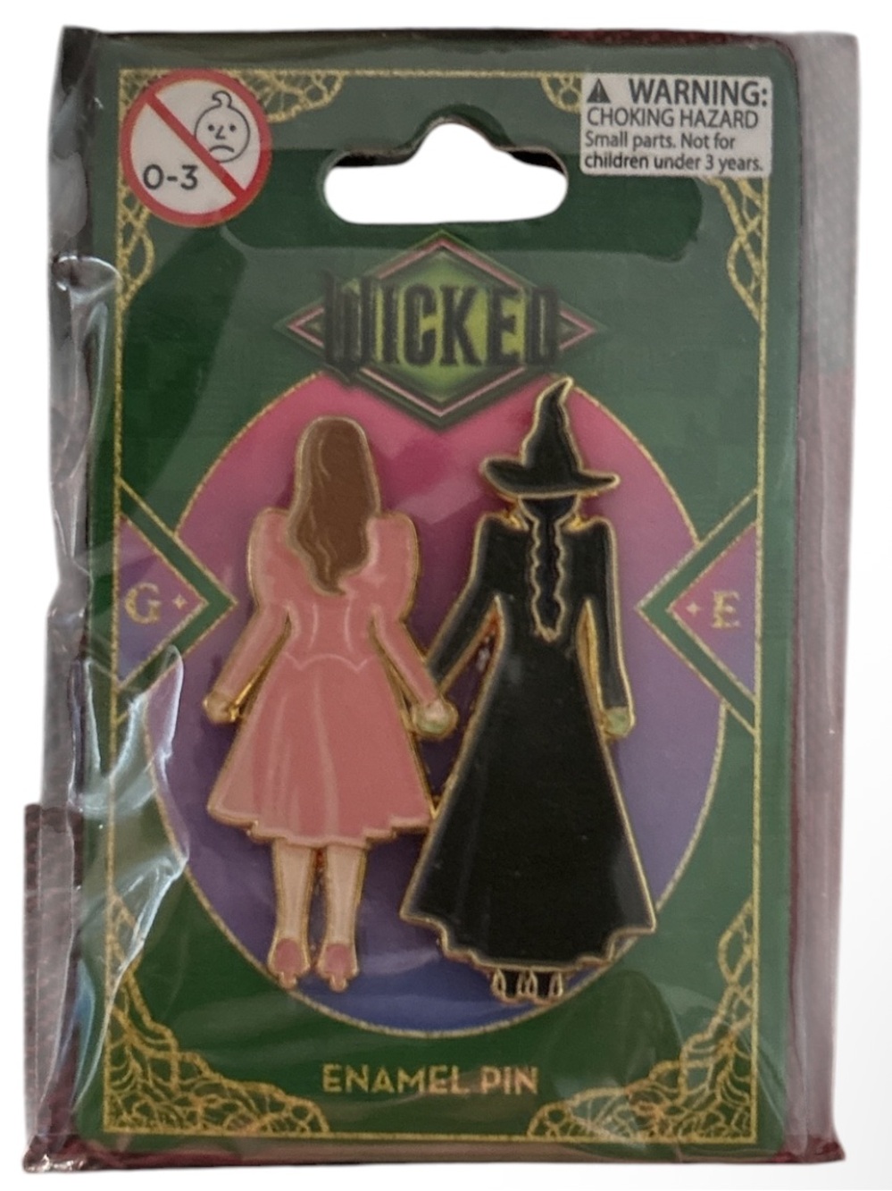 Wicked Enamel Pin - Pink & Black Witch Friends